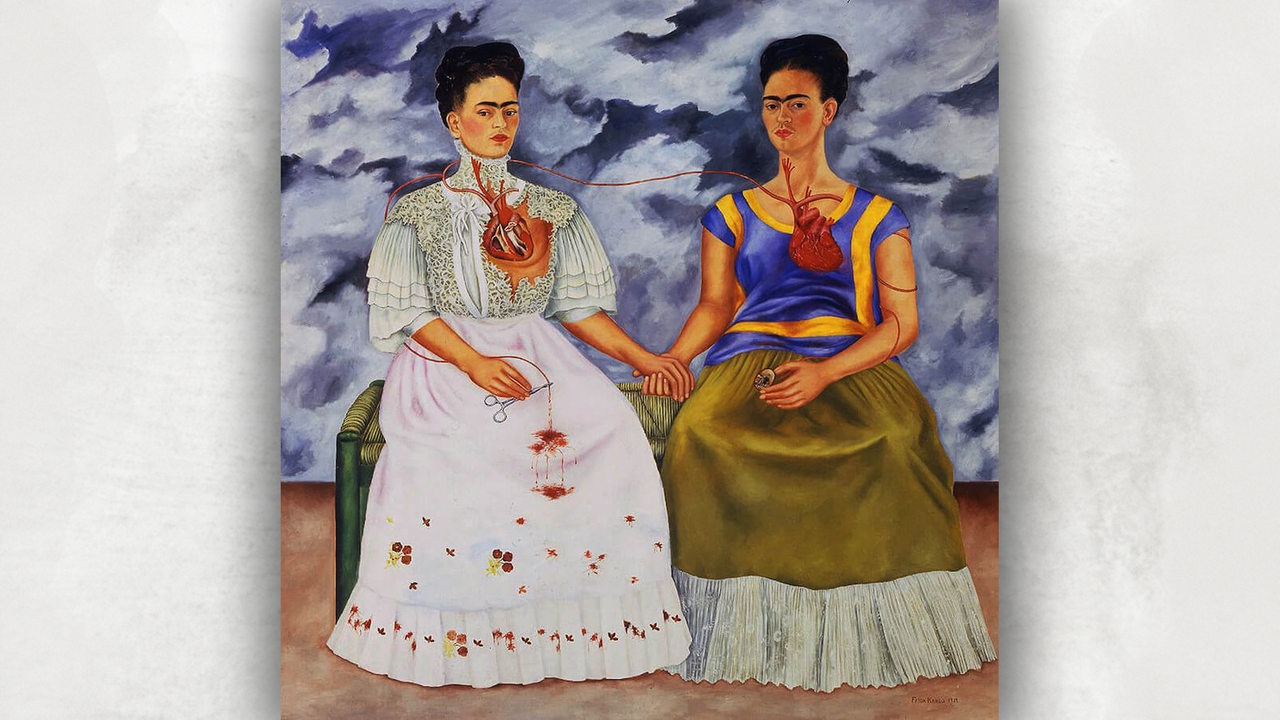 Gemälde von Frida Kahlo: "The Two Fridas" von 1939.