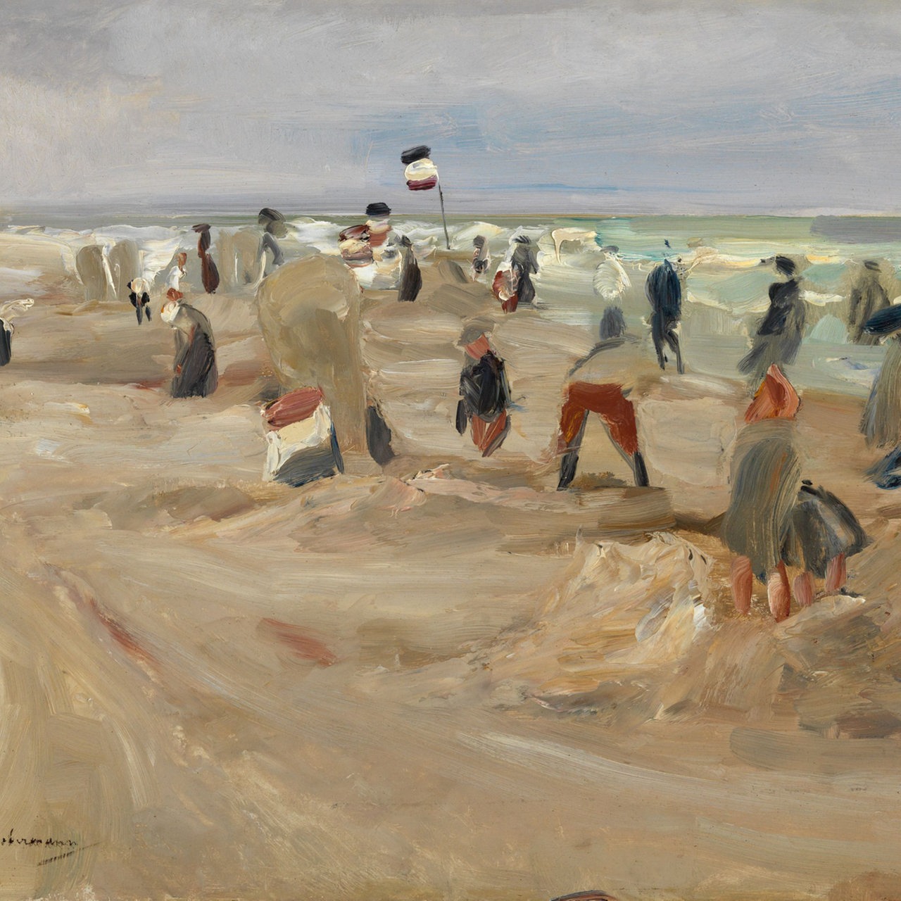 Max Liebermann, Am Strand von Noordwijk, 1908, Kunsthalle Karlsruhe