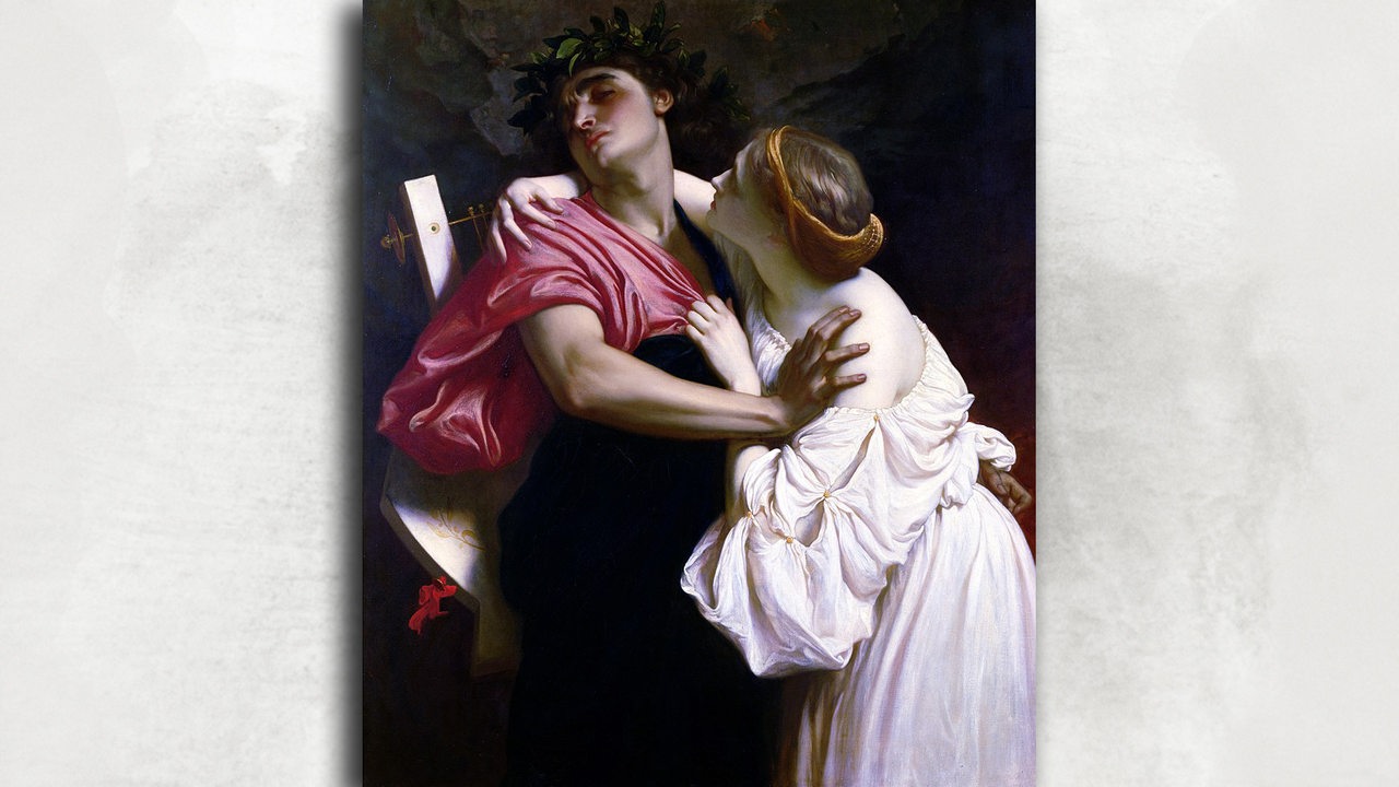 „Orpheus und Eurydike“ von Frederic Leighton, erstellt: 1864