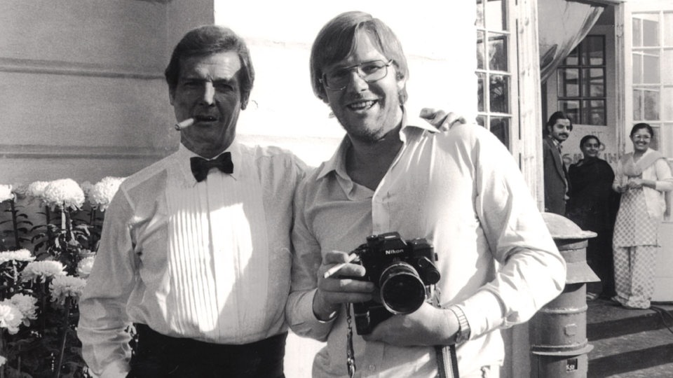 Roger Moore und Peter Bischoff